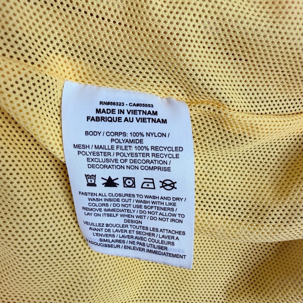Nike Windbreaker Jacket Colorblock Purple Yellow Retro Sporty Hooded SZ-Large - Picture 10 of 14